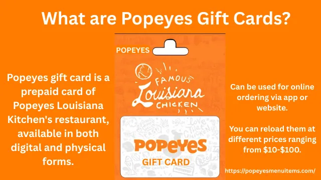 What are Popeyes Gift Cards