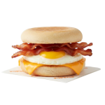 Double Bacon, Egg & Cheese Muffin popeyes