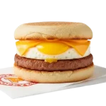 Sausage, Egg & Cheese Muffin Popeyes 